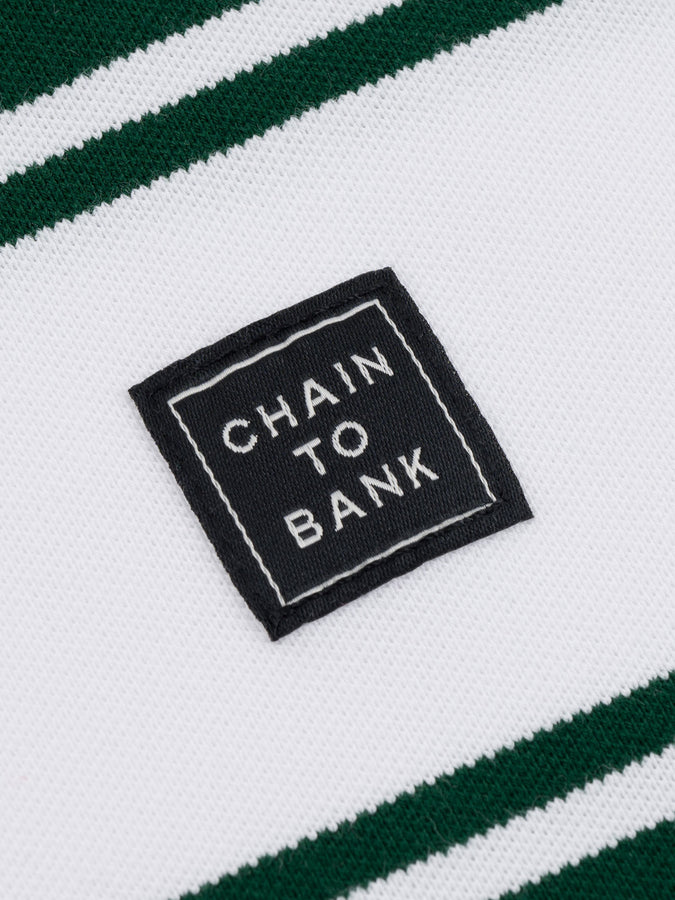 Chain To Bank Strife Stripe Long Sleeve T-Shirt Fall 2025 | GREEN