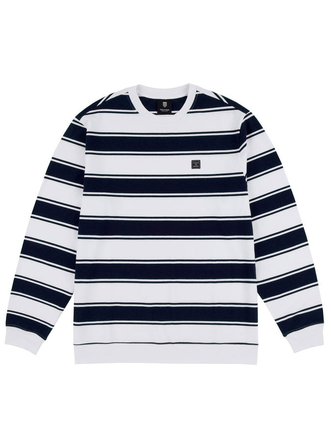 Chain To Bank Strife Stripe Long Sleeve T-Shirt Fall 2025 | NAVY