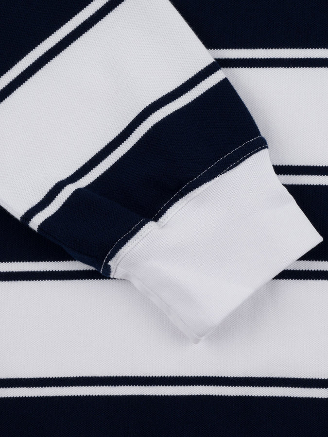 Chain To Bank Strife Stripe Long Sleeve T-Shirt Fall 2025 | NAVY