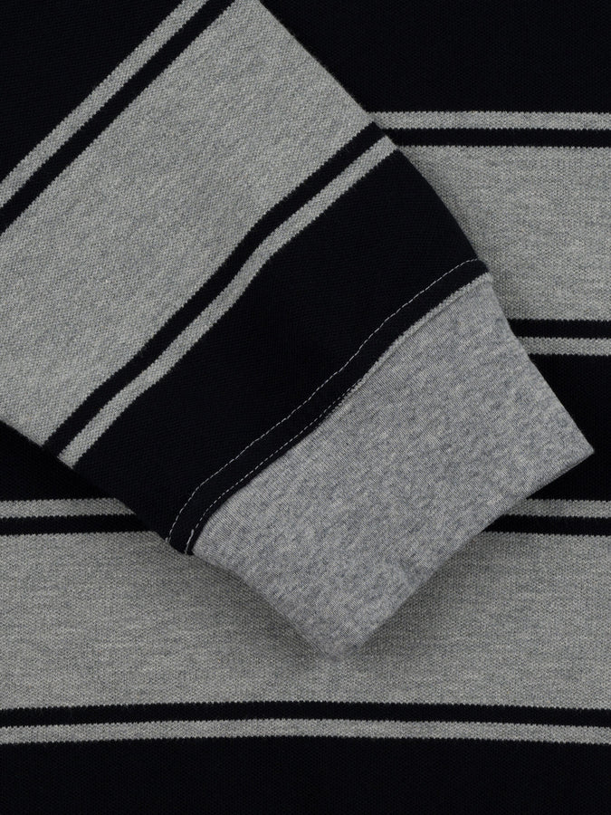 Chain To Bank Strife Stripe Long Sleeve T-Shirt Fall 2026 | BLACK