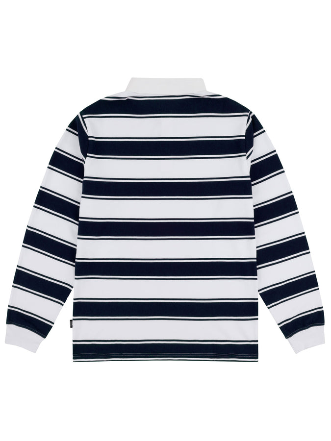 Chain To Bank Strife Stripe Long Sleeve Polo Fall 2026 | NAVY