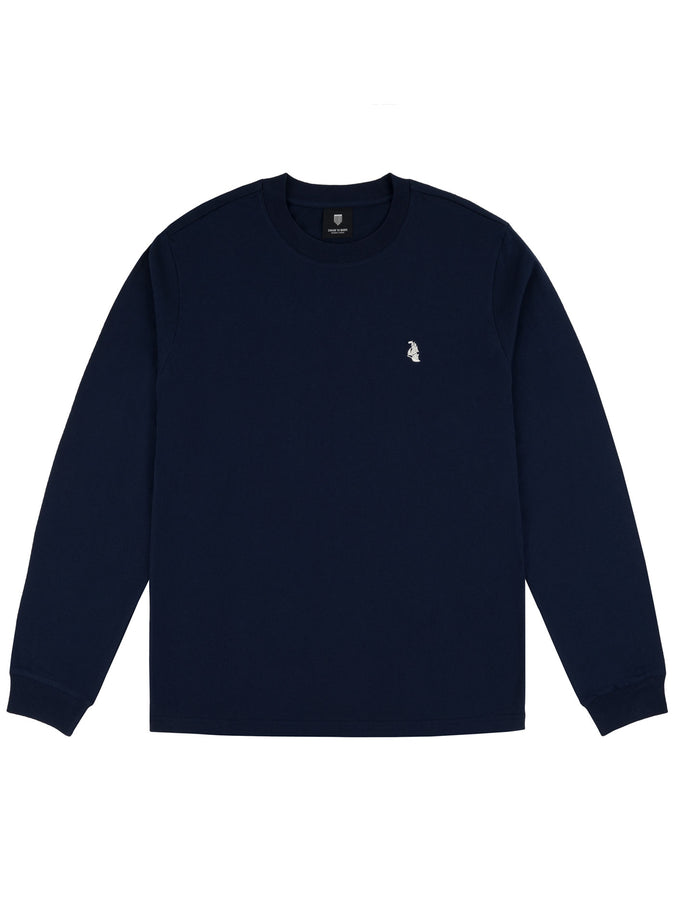 Chain To Bank Classic Staple Long Sleeve T-Shirt Fall 2025 | NAVY