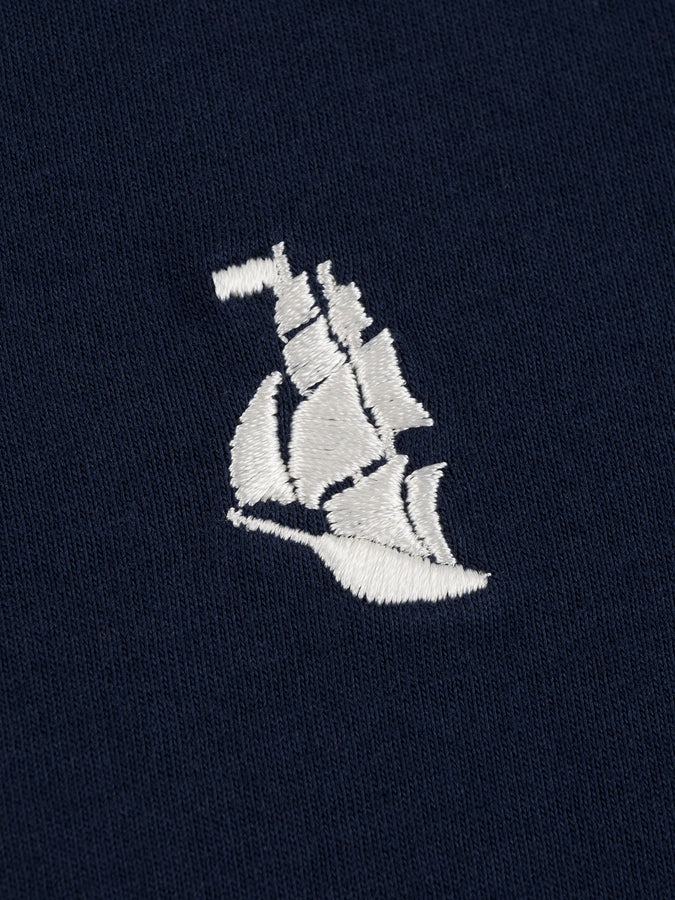 Chain To Bank Classic Staple Long Sleeve T-Shirt Fall 2025 | NAVY