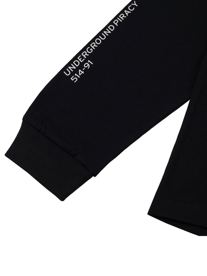 Chain To Bank CTB Shield Long Sleeve T-Shirt Fall 2026 | BLACK