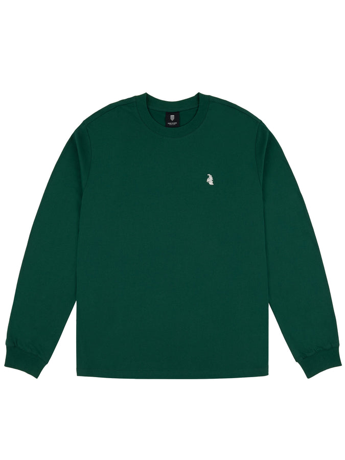 Chain To Bank Classic Staple Long Sleeve T-Shirt Fall 2025 | GREEN