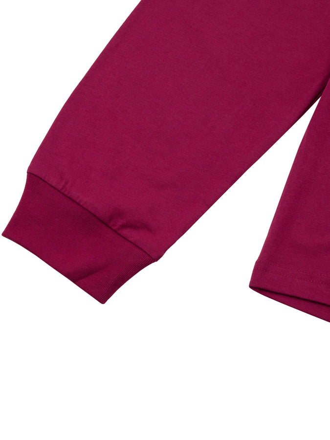 Chain To Bank Classic Staple Long Sleeve T-Shirt Fall 2025 | BURGUNDY