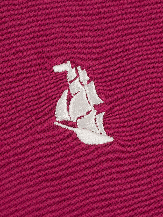 Chain To Bank Classic Staple Long Sleeve T-Shirt Fall 2025 | BURGUNDY