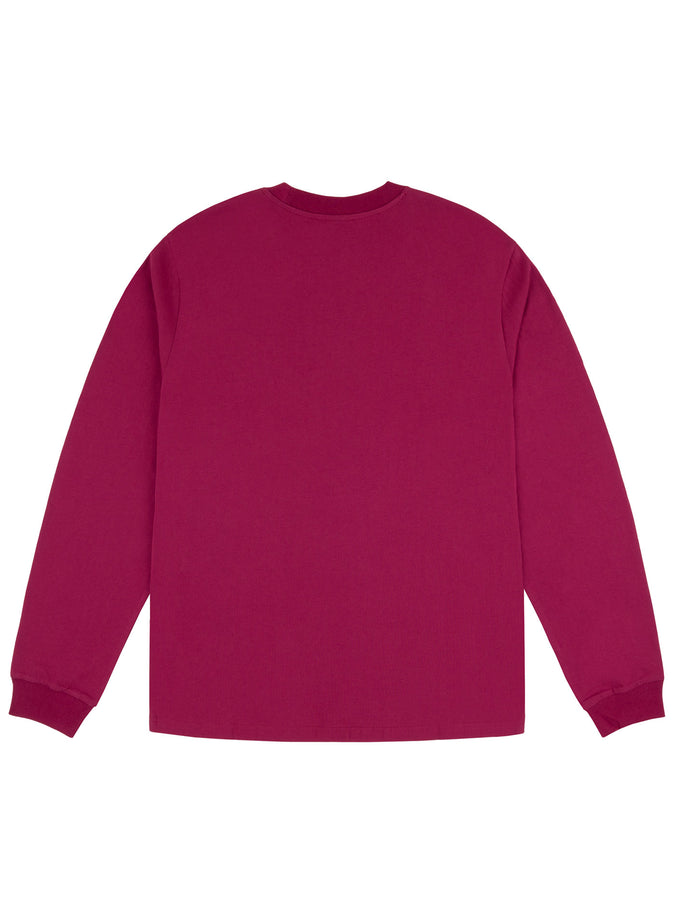 Chain To Bank Classic Staple Long Sleeve T-Shirt Fall 2025 | BURGUNDY