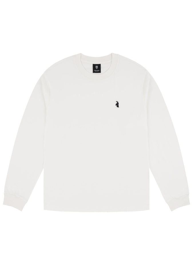 Chain To Bank Classic Staple Long Sleeve T-Shirt Fall 2025 | WHITE