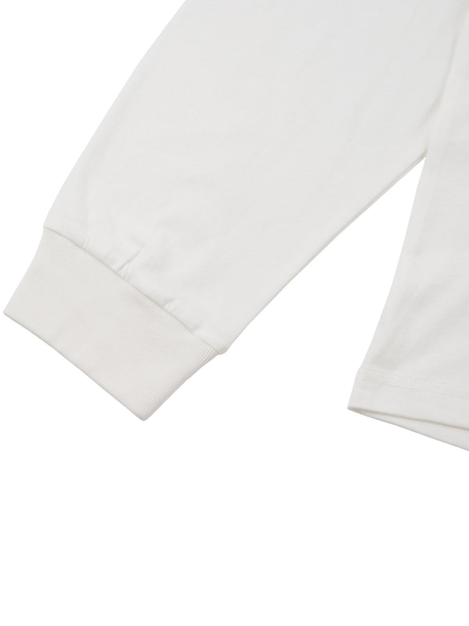 Chain To Bank Classic Staple Long Sleeve T-Shirt Fall 2025 | WHITE