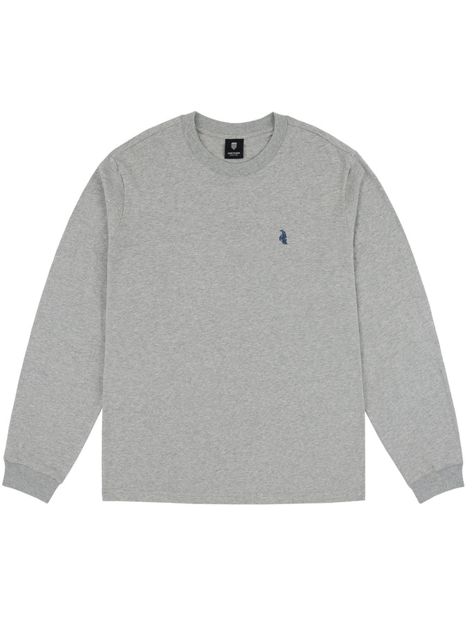 Chain To Bank Classic Staple Long Sleeve T-Shirt Fall 2025 | HEATHER GREY