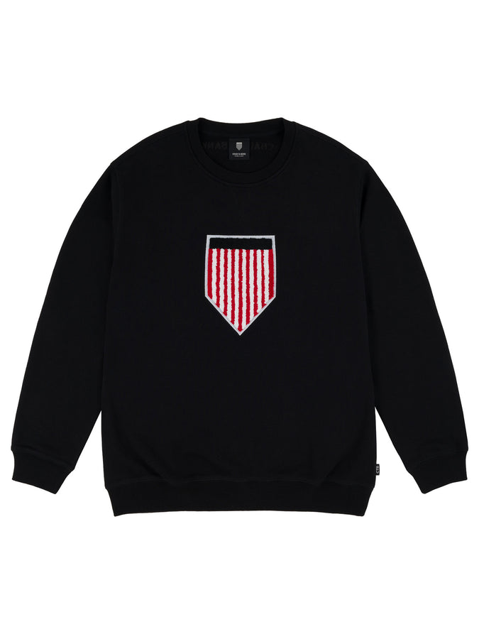 CTB Ft Shield Logo Crewneck Sweatshirt Fall 2025 | BLACK