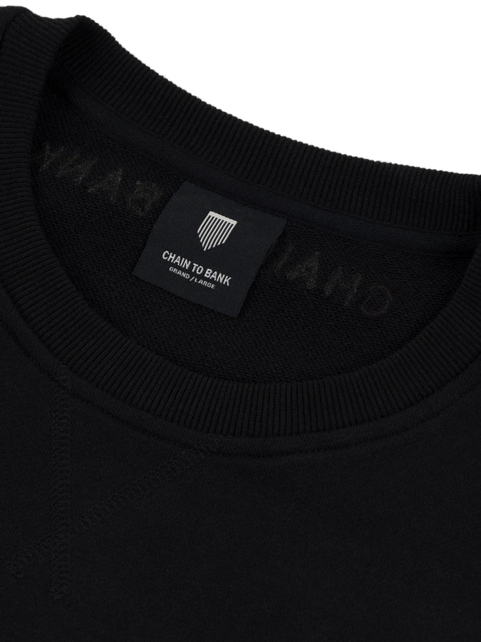 CTB Ft Shield Logo Crewneck Sweatshirt Fall 2025 | BLACK
