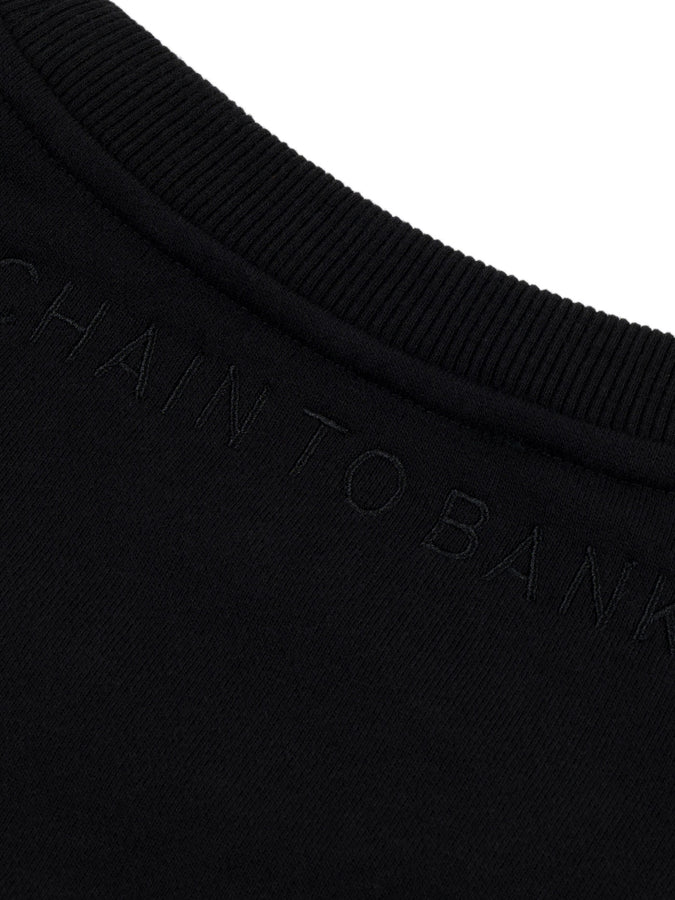 CTB Ft Shield Logo Crewneck Sweatshirt Fall 2025 | BLACK