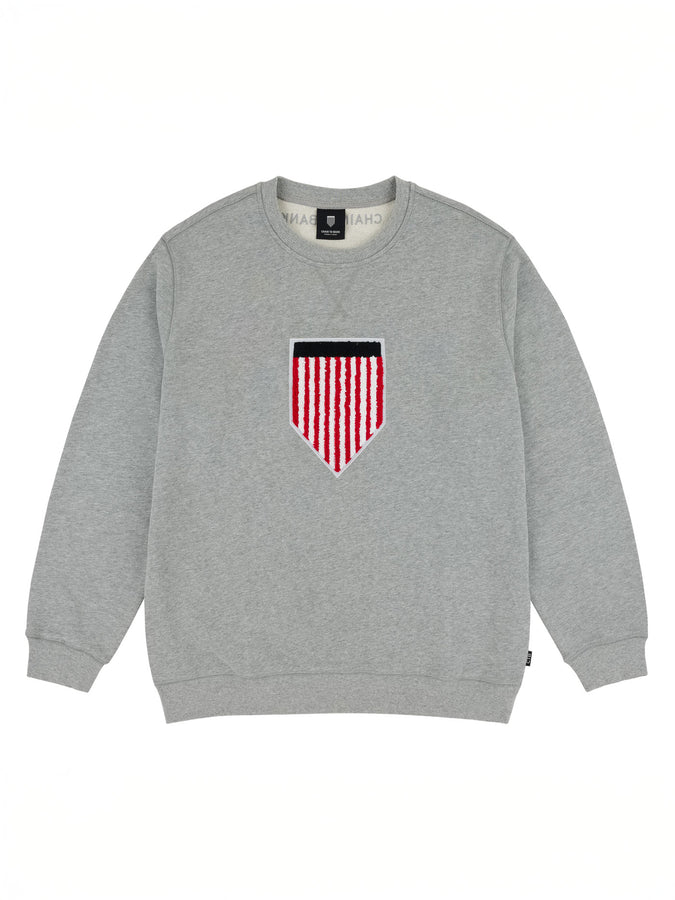 CTB Classic FT Shield Logo Crewneck Sweatshirt Fall 2026 | HEATHER GREY
