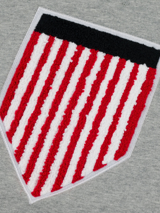 CTB Ft Shield Logo Crewneck Sweatshirt Fall 2025 | HEATHER GREY