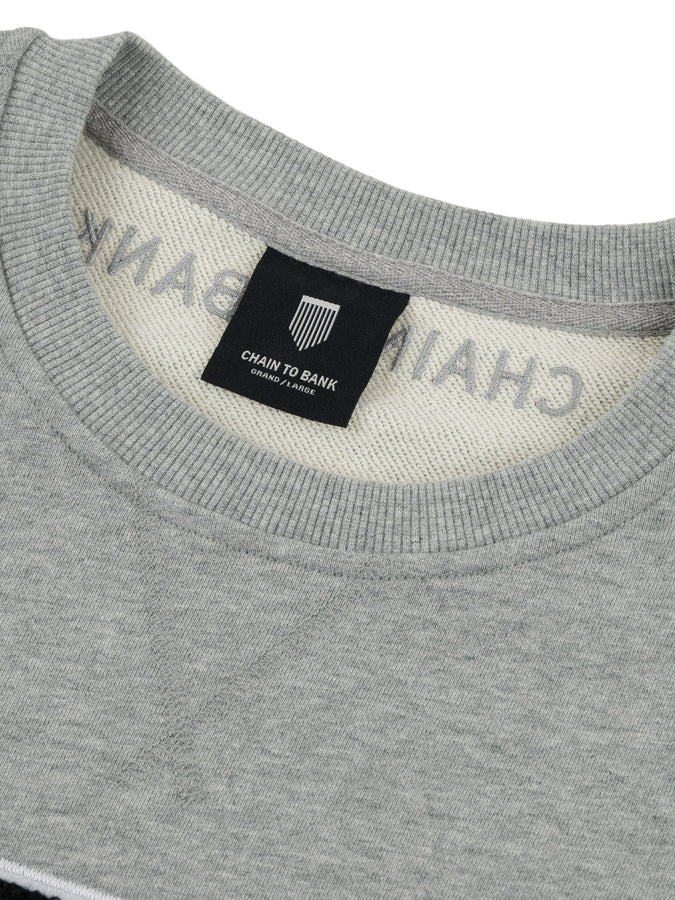 CTB Ft Shield Logo Crewneck Sweatshirt Fall 2025 | HEATHER GREY