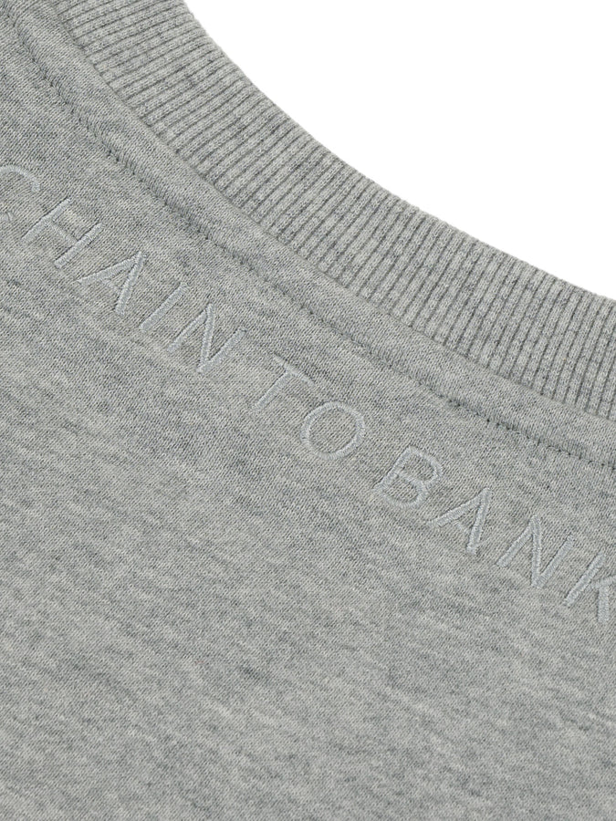 CTB Ft Shield Logo Crewneck Sweatshirt Fall 2025 | HEATHER GREY