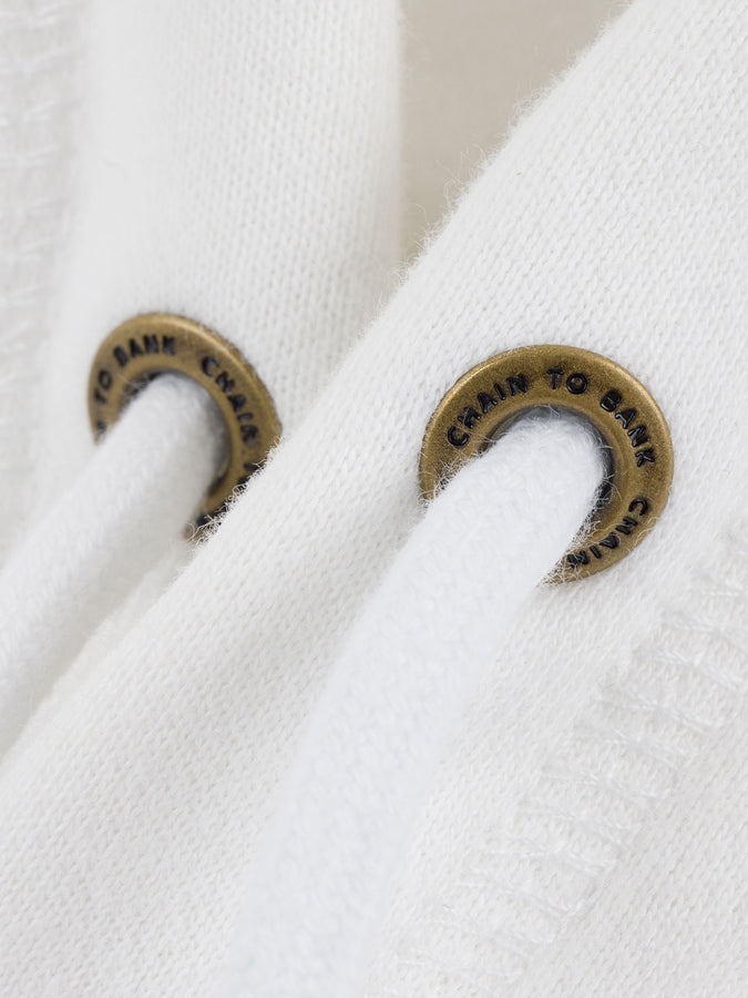Chain To Bank Benz Of Fire Hoodie Holiday 2025 | WHITE