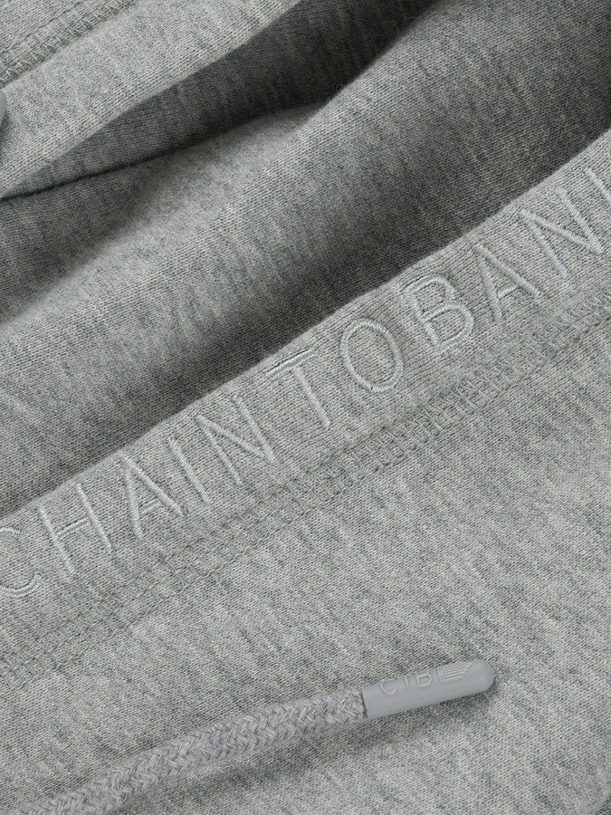 Chain To Bank Classic FT Shield Logo Hoodie Fall 2026 | HEATHER GREY