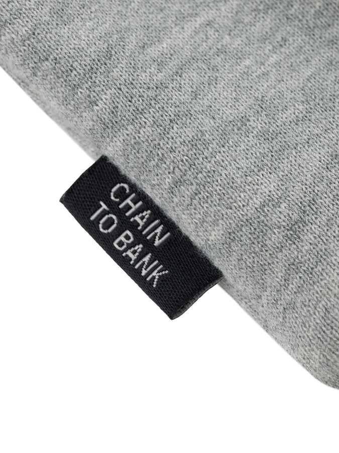 Chain To Bank Classic FT Shield Logo Hoodie Fall 2026 | HEATHER GREY