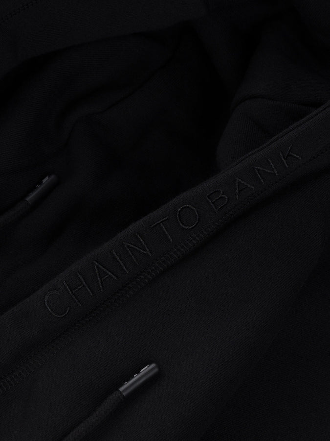 Chain To Bank Classic FT Shield Logo Hoodie Fall 2026 | BLACK