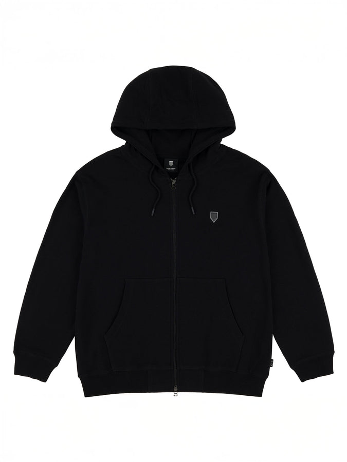 Chain To Bank Classic FT Shield Logo Zip Hoodie Fall 2027  | BLACK