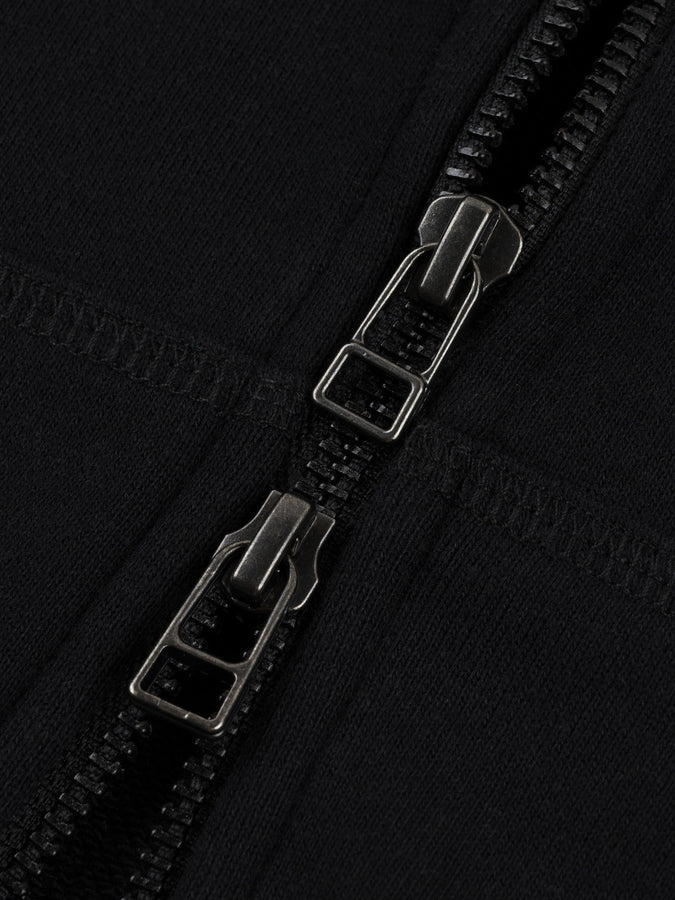 Chain To Bank Classic FT Shield Logo Zip Hoodie Fall 2027  | BLACK