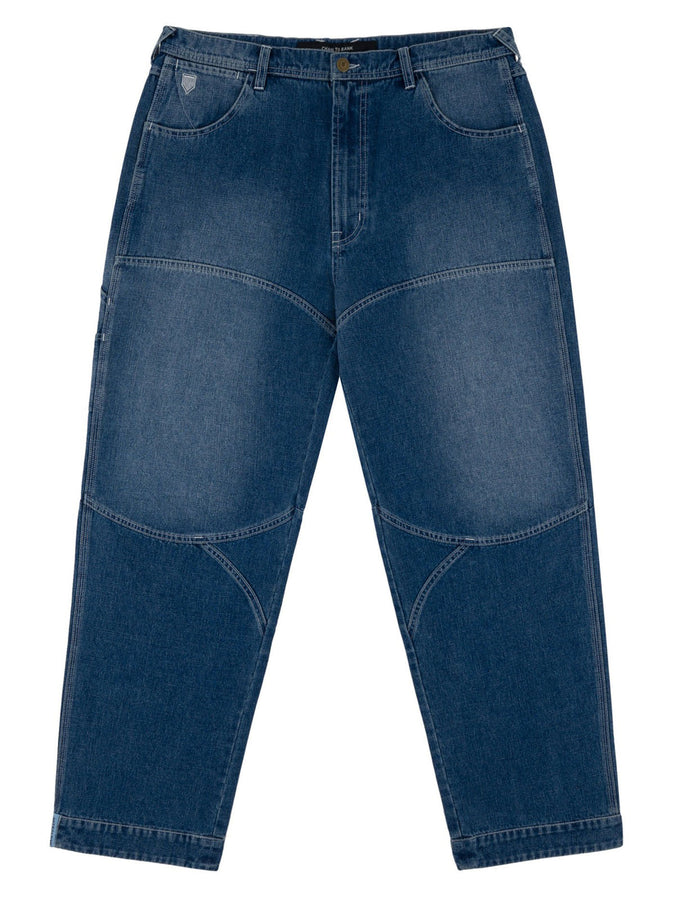 Chain To Bank Oil Fields Articulated Jeans Fall 2026 | LIGHT INDIGO WASH