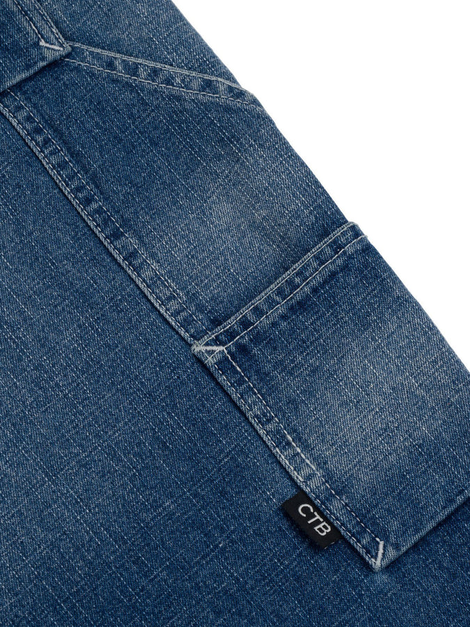 Chain To Bank Oil Fields Articulated Jeans Fall 2026 | LIGHT INDIGO WASH