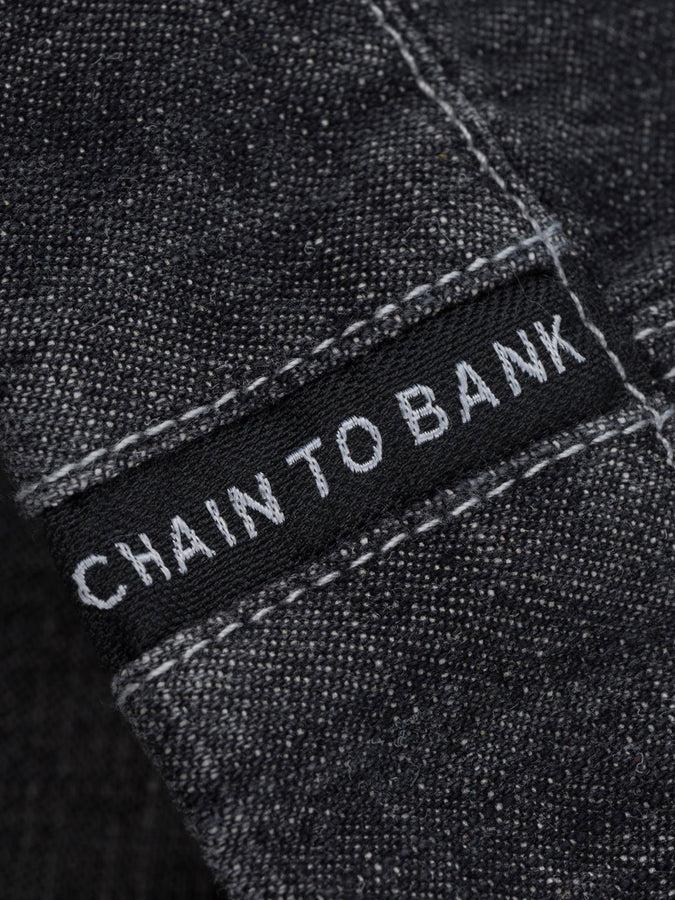 Chain To Bank Oil Fields Articulated Jeans Fall 2026 | BLACK WASH