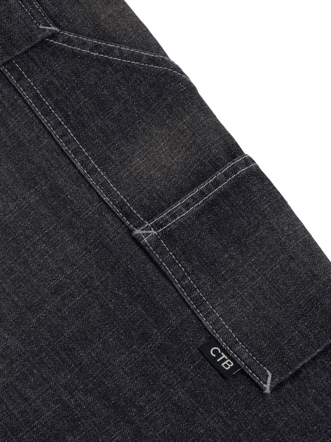 Chain To Bank Oil Fields Articulated Jeans Fall 2026 | BLACK WASH