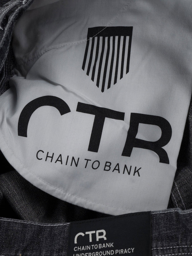 Chain To Bank Oil Fields Articulated Jeans Fall 2026 | BLACK WASH