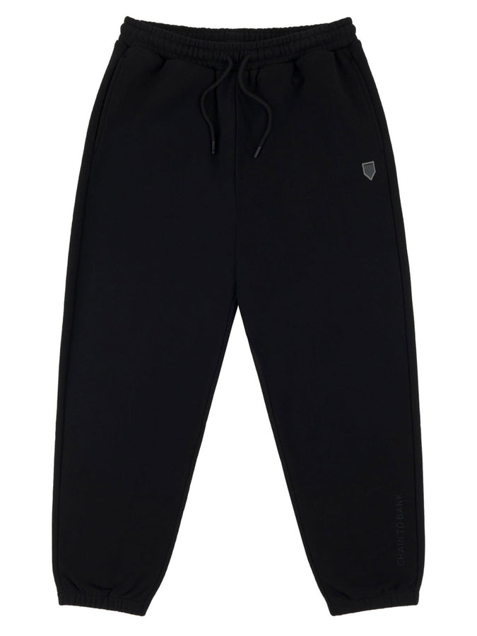 Chain To Bank Classic FT Shield Jogger Pants Fall 2027 | BLACK