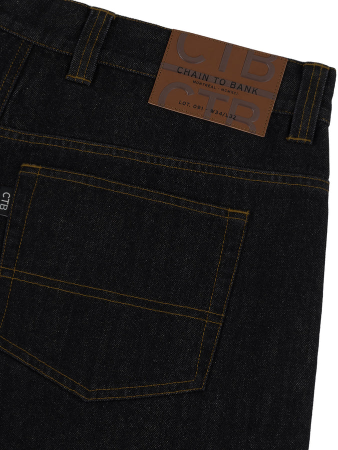 Chain To Bank Billions Baggy Fit Jeans Holiday 2025 | MEDIUM BLACK WASH
