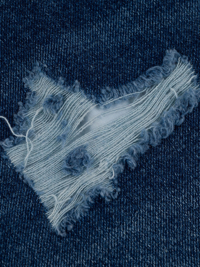 CTB Millions Roomy Fit Ripped Distressed Jeans Fall 2026 | RIPPED DISTRESSED INDIGO WASH