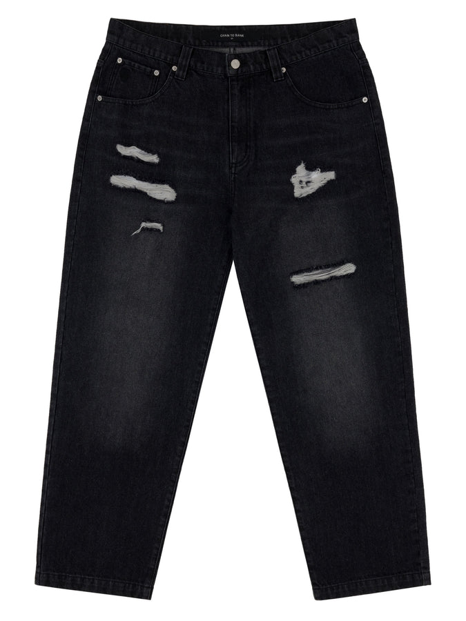 CTB Millions Roomy Fit Ripped Distressed Jeans Holiday 2025 | RIPPED DISTRESSED BLACK WASH