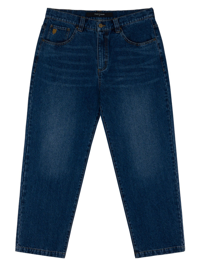 Chain To Bank Millions Roomy Fit Distressed Jeans Fall 2027 | DISTRESSED INDIGO WASH