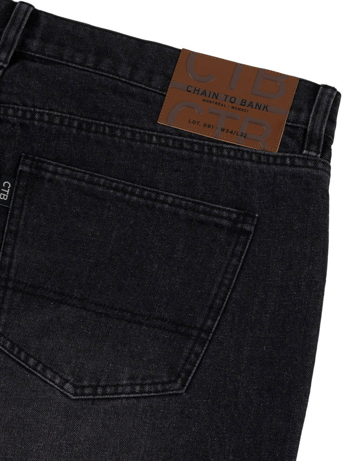 Chain To Bank Thousands Standard Distressed Jeans Fall 2027 | DISTRESSED BLACK WASH