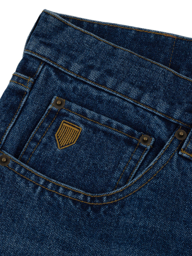 Chain To Bank Thousands Standard Distressed Jeans Fall 2027 | DISTRESSED INDIGO WASH