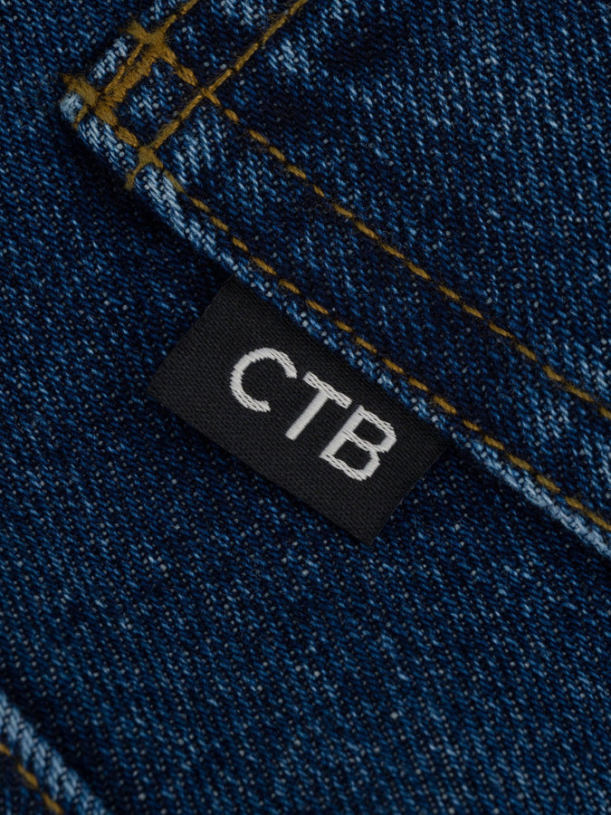 Chain To Bank Thousands Standard Distressed Jeans Fall 2027 | DISTRESSED INDIGO WASH