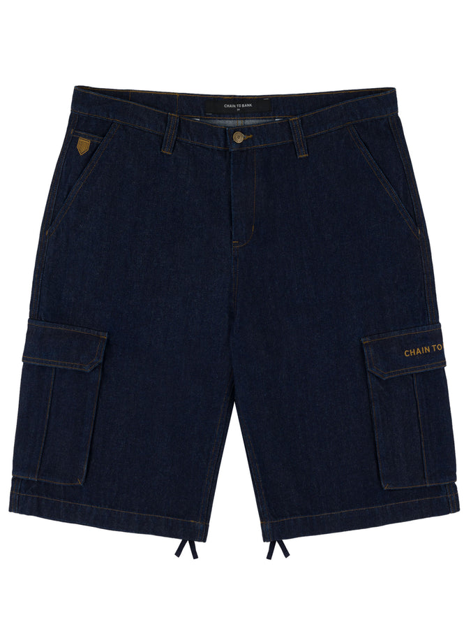 Chain To Bank Run And Gun Denim Shorts Fall 2027 | BLACK WASH