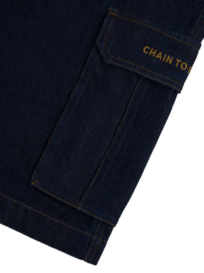 Chain To Bank Run And Gun Denim Shorts Fall 2027 | BLACK WASH