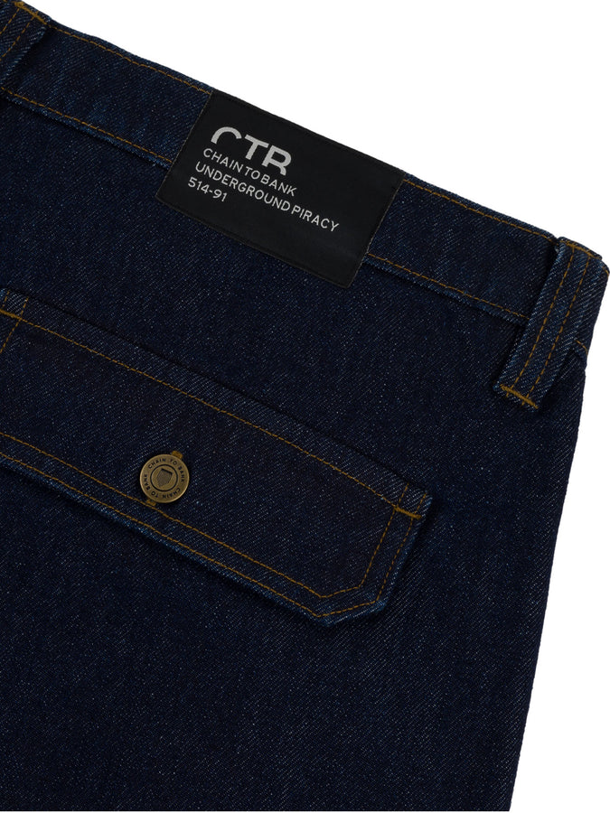Chain To Bank Run And Gun Denim Shorts Fall 2027 | BLACK WASH