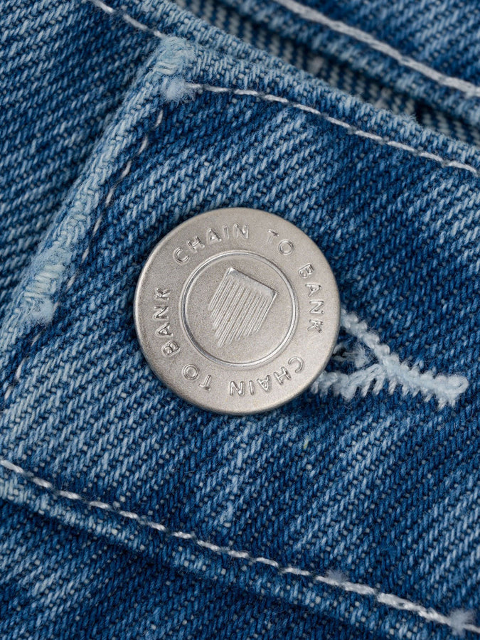 Chain To Bank Put In The Work Shorts Fall 2027 | BLUE STONE WASH
