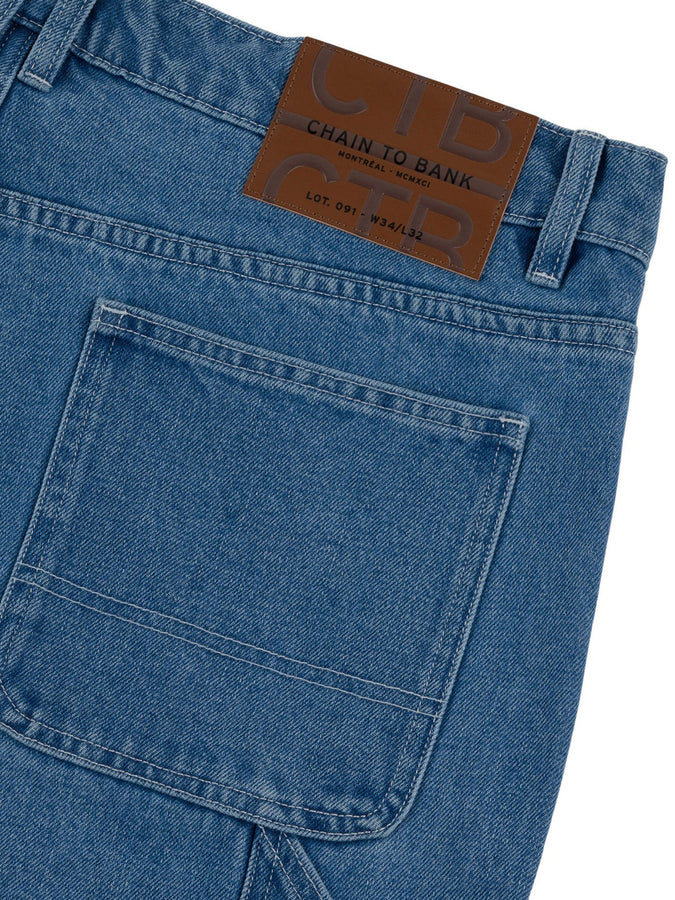 Chain To Bank Put In The Work Shorts Fall 2027 | BLUE STONE WASH