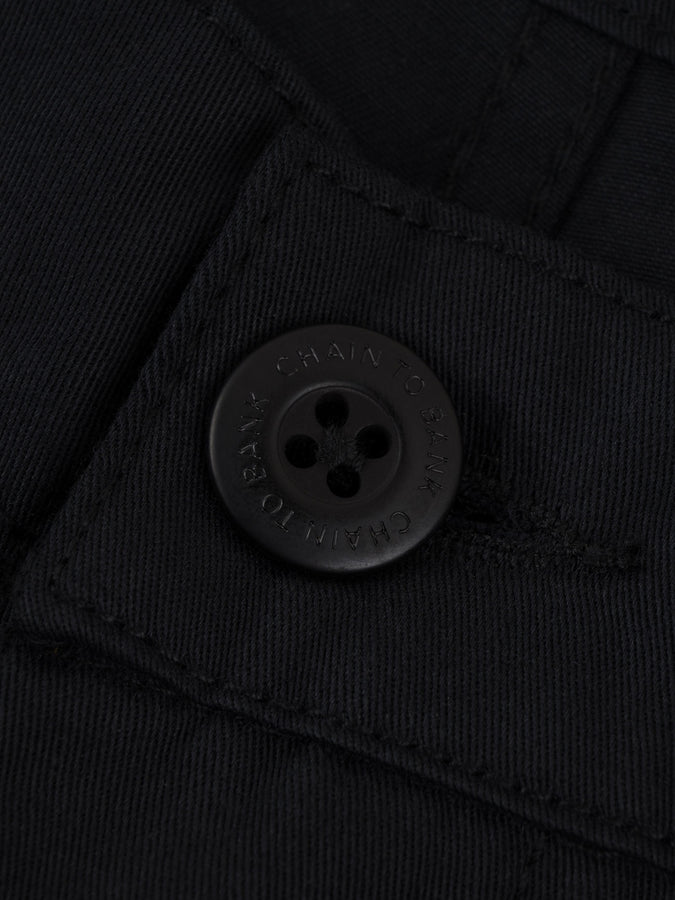 Chain To Bank Run & Gun Twill Shorts Fall 2026 | BLACK