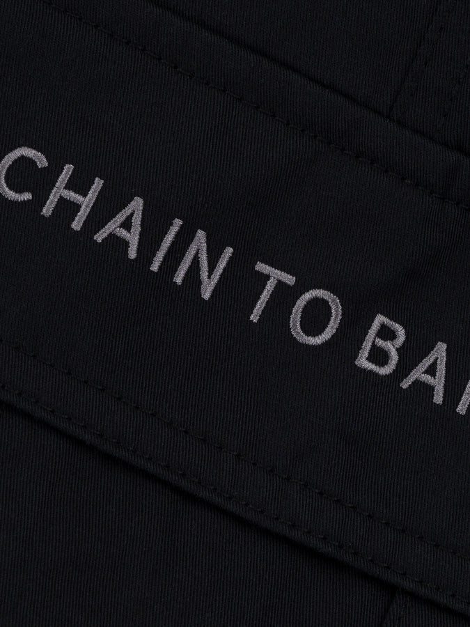 Chain To Bank Run & Gun Twill Shorts Fall 2026 | BLACK