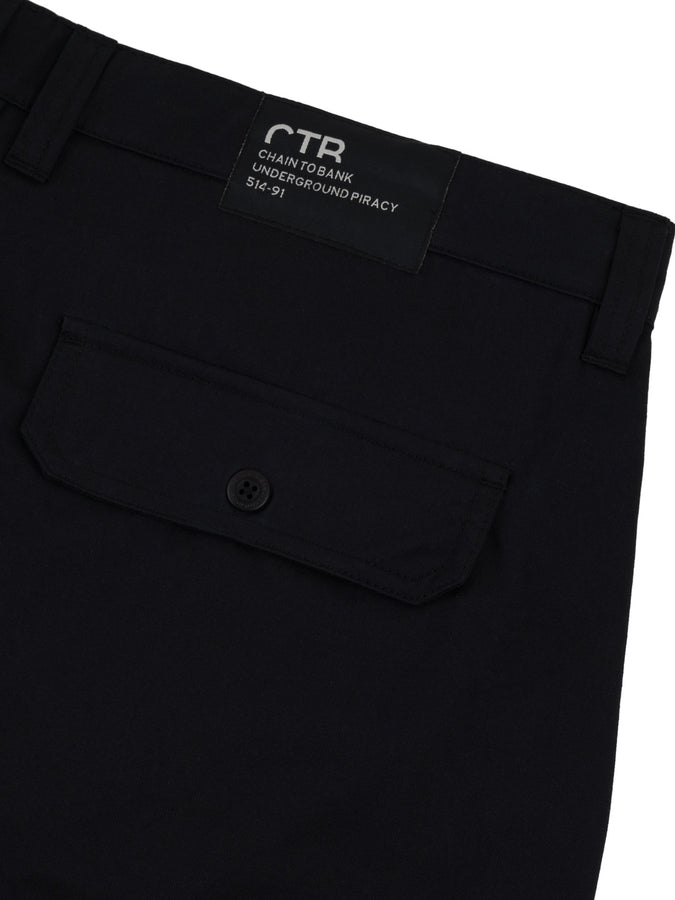 Chain To Bank Run & Gun Twill Shorts Fall 2026 | BLACK