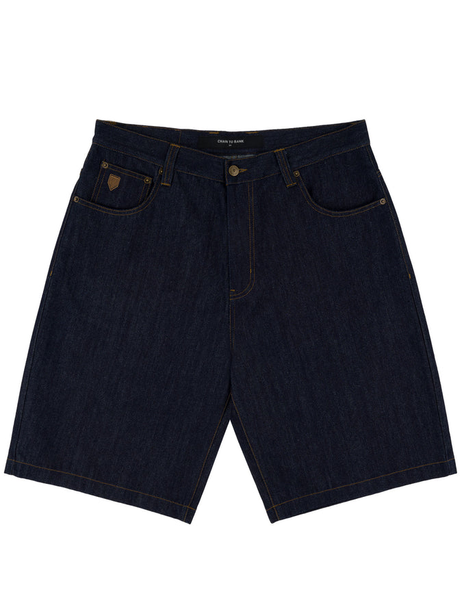Chain To Bank Millions Baggy Fit Shorts Fall 2026 | RAW INDIGO